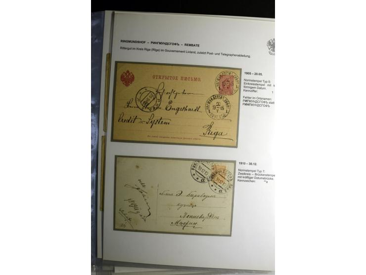 PALZMAR bis TUCKUM: 1867/1917, über 100 Briefe, Einschreiben, Wertbriefe und Ganzsachen, dabei bessere Stempel, gute Erhaltun