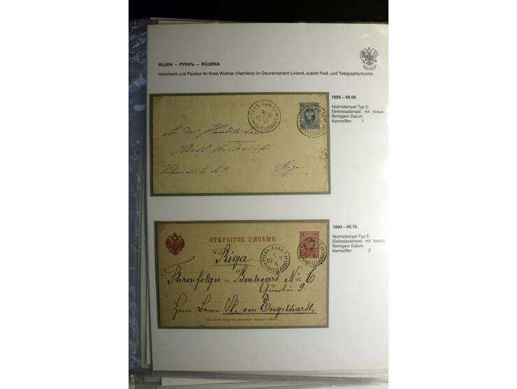 PALZMAR bis TUCKUM: 1867/1917, über 100 Briefe, Einschreiben, Wertbriefe und Ganzsachen, dabei bessere Stempel, gute Erhaltun