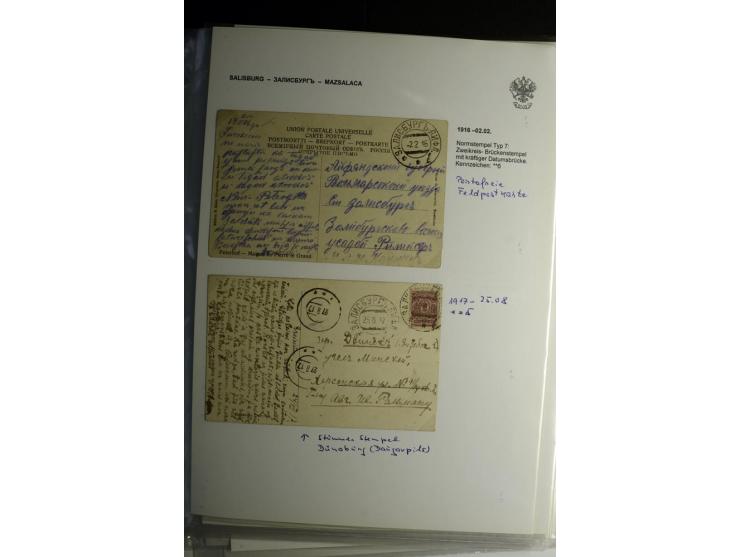 PALZMAR bis TUCKUM: 1867/1917, über 100 Briefe, Einschreiben, Wertbriefe und Ganzsachen, dabei bessere Stempel, gute Erhaltun