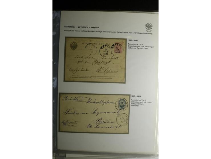 PALZMAR bis TUCKUM: 1867/1917, über 100 Briefe, Einschreiben, Wertbriefe und Ganzsachen, dabei bessere Stempel, gute Erhaltun