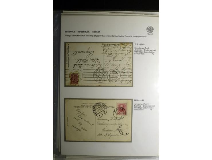 PALZMAR bis TUCKUM: 1867/1917, über 100 Briefe, Einschreiben, Wertbriefe und Ganzsachen, dabei bessere Stempel, gute Erhaltun