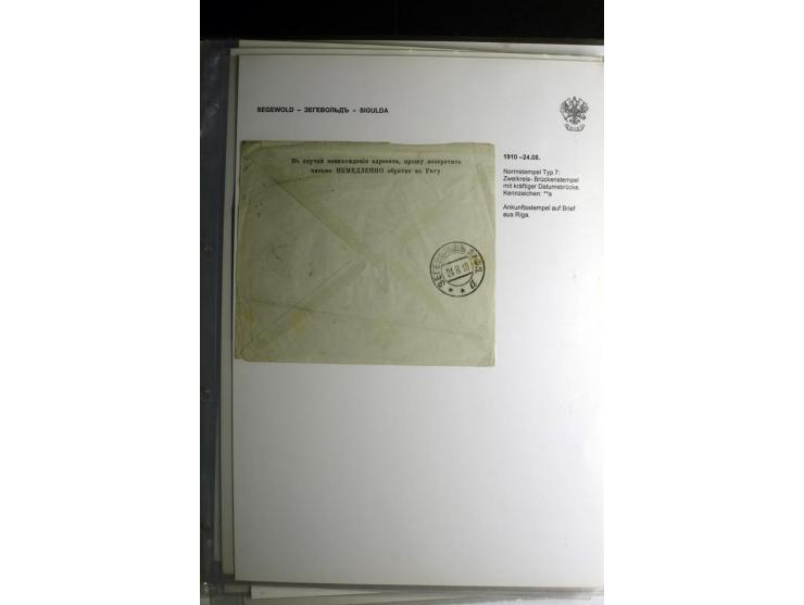PALZMAR bis TUCKUM: 1867/1917, über 100 Briefe, Einschreiben, Wertbriefe und Ganzsachen, dabei bessere Stempel, gute Erhaltun