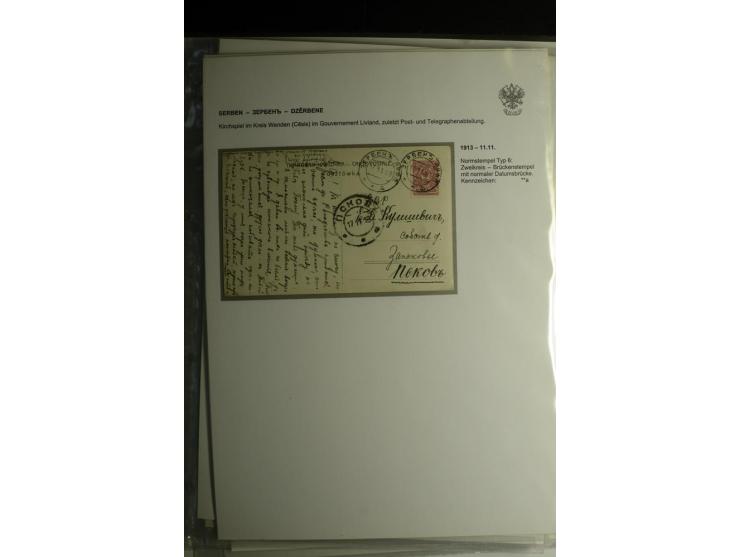 PALZMAR bis TUCKUM: 1867/1917, über 100 Briefe, Einschreiben, Wertbriefe und Ganzsachen, dabei bessere Stempel, gute Erhaltun