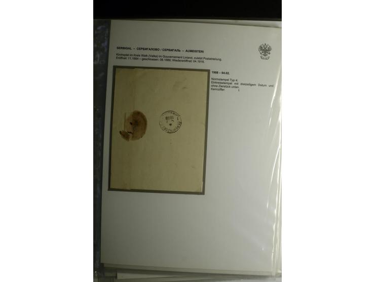 PALZMAR bis TUCKUM: 1867/1917, über 100 Briefe, Einschreiben, Wertbriefe und Ganzsachen, dabei bessere Stempel, gute Erhaltun