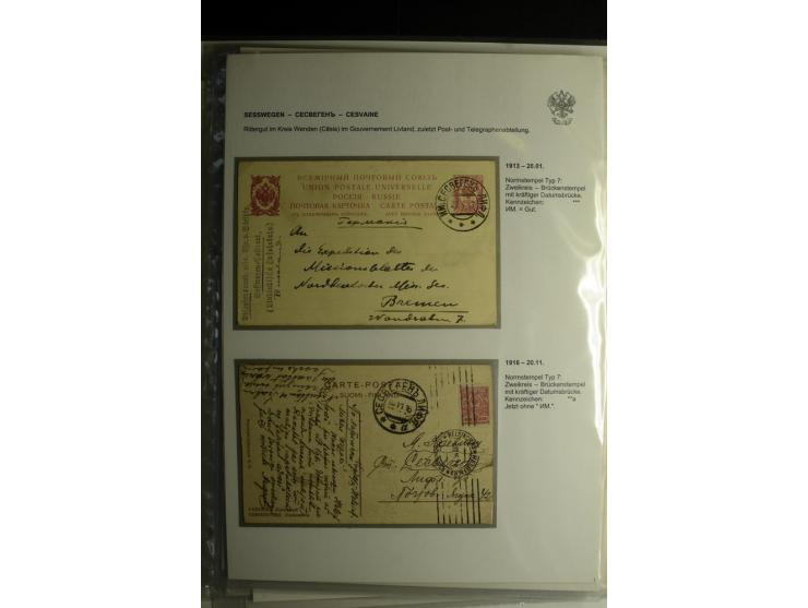 PALZMAR bis TUCKUM: 1867/1917, über 100 Briefe, Einschreiben, Wertbriefe und Ganzsachen, dabei bessere Stempel, gute Erhaltun
