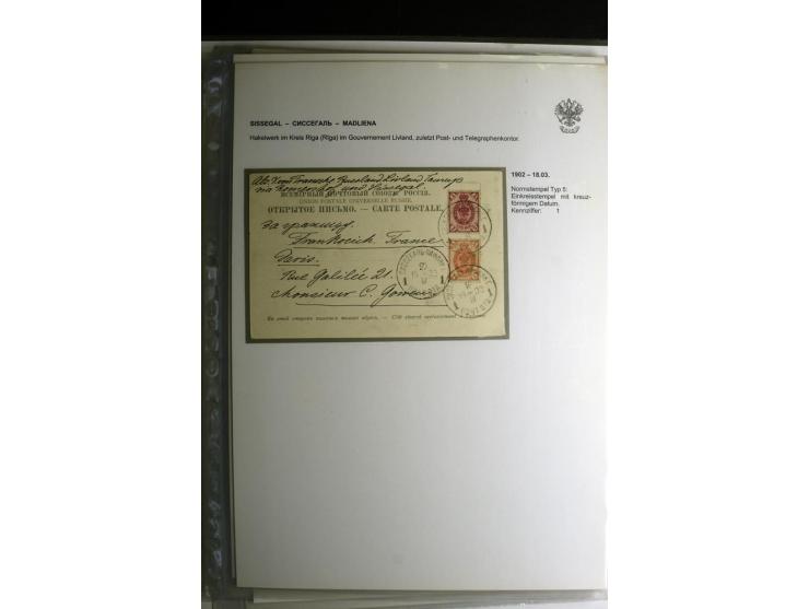 PALZMAR bis TUCKUM: 1867/1917, über 100 Briefe, Einschreiben, Wertbriefe und Ganzsachen, dabei bessere Stempel, gute Erhaltun