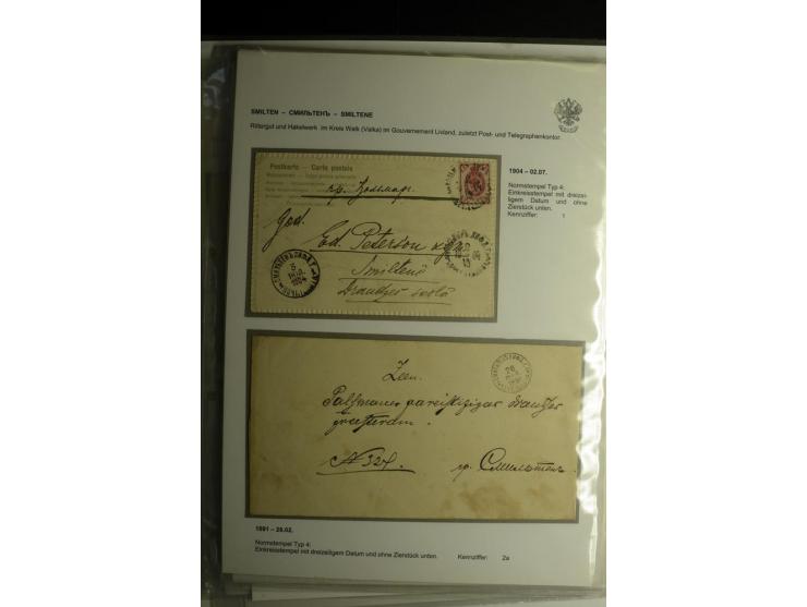 PALZMAR bis TUCKUM: 1867/1917, über 100 Briefe, Einschreiben, Wertbriefe und Ganzsachen, dabei bessere Stempel, gute Erhaltun