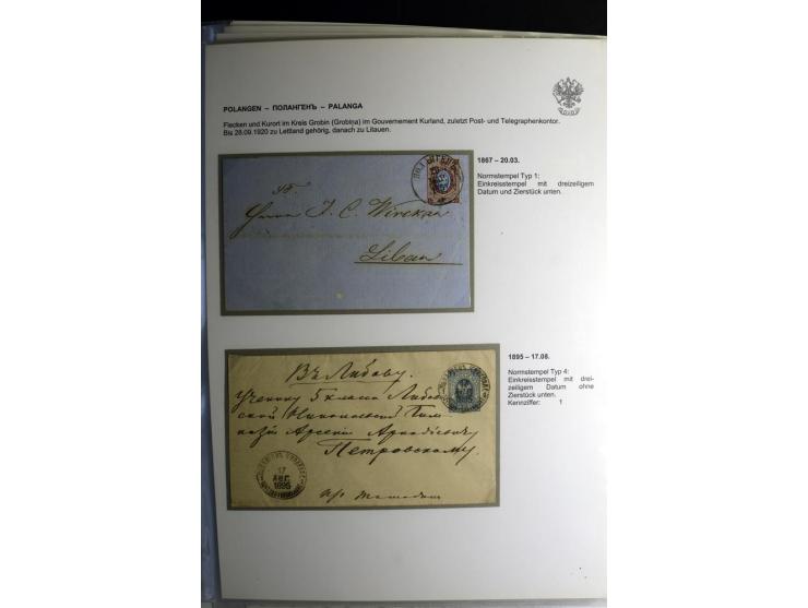 PALZMAR bis TUCKUM: 1867/1917, über 100 Briefe, Einschreiben, Wertbriefe und Ganzsachen, dabei bessere Stempel, gute Erhaltun