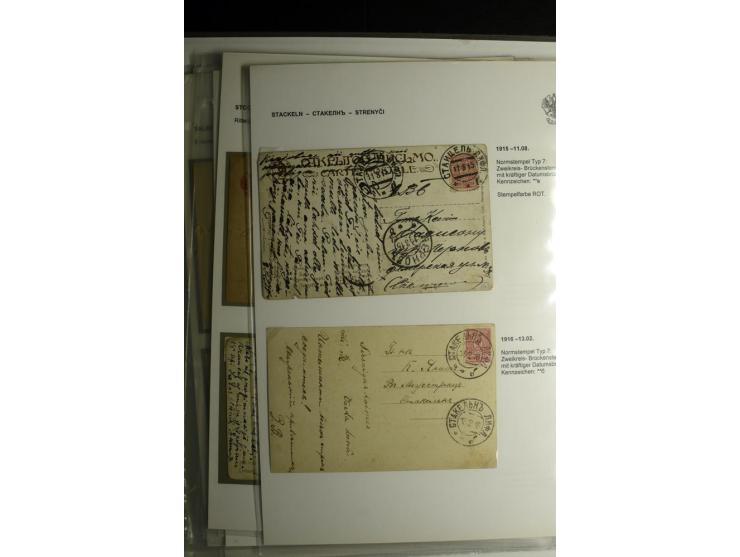 PALZMAR bis TUCKUM: 1867/1917, über 100 Briefe, Einschreiben, Wertbriefe und Ganzsachen, dabei bessere Stempel, gute Erhaltun