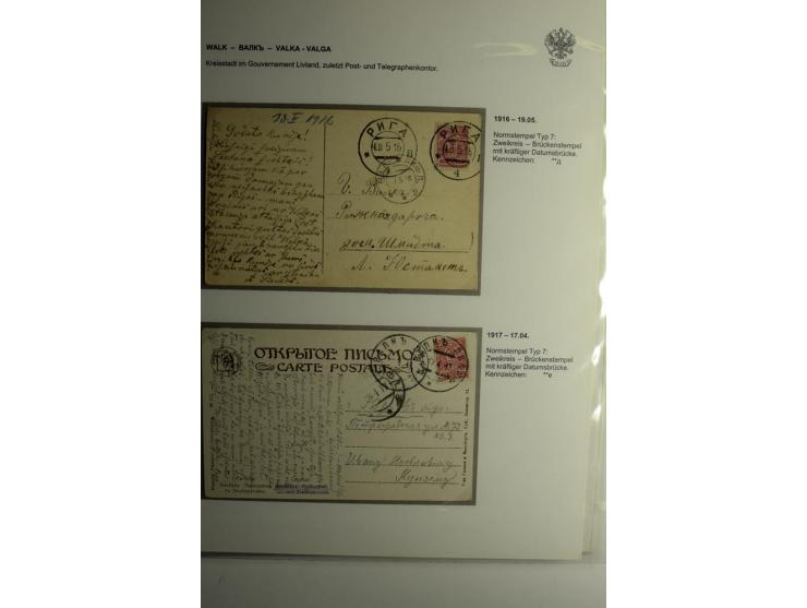 WAINODEN bis ZABELIN: 1865/1917, über 50 Briefe, Einschreiben, Paketkarten, Ganzsachen, dabei bessere Stempel, gute Erhaltung