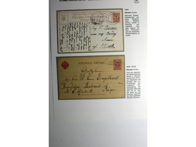 WENDEN: 4 Karten bzw. Briefe mit stummen Ring- bzw. Balkenstempel, dabei ein R-Brief mit halbiertem "stummen" R-Zettel, gute 
