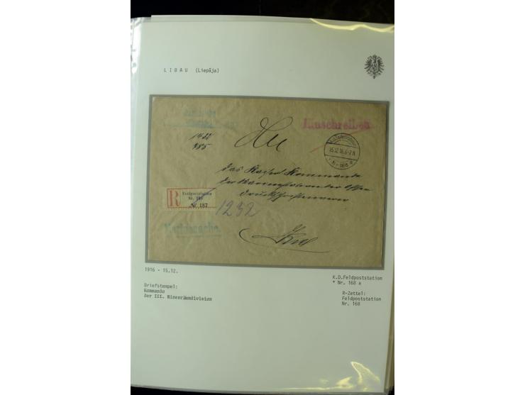 DEUTSCHE FELDPOST:1916/19, umfangreiche Sammlung von über 130 Briefen und Karten, dabei eine Vielzahl an verschiedenen Briefs