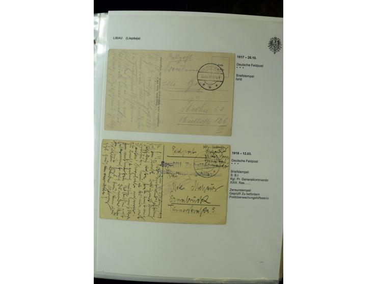 DEUTSCHE FELDPOST:1916/19, umfangreiche Sammlung von über 130 Briefen und Karten, dabei eine Vielzahl an verschiedenen Briefs