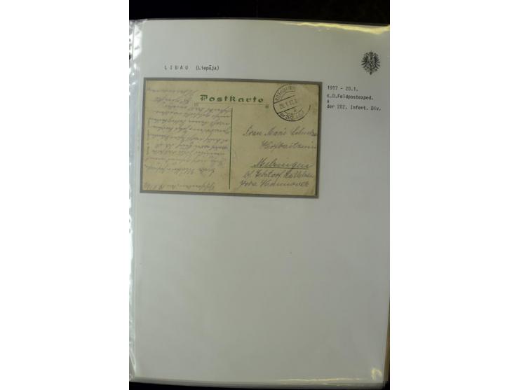 DEUTSCHE FELDPOST:1916/19, umfangreiche Sammlung von über 130 Briefen und Karten, dabei eine Vielzahl an verschiedenen Briefs