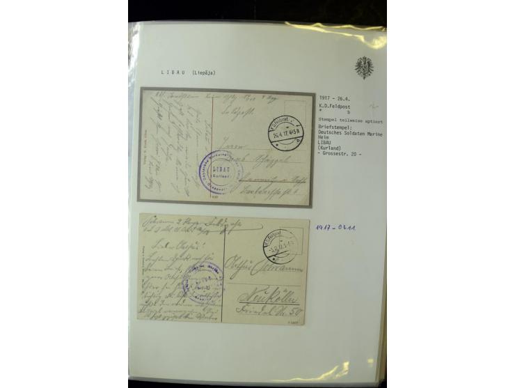 DEUTSCHE FELDPOST:1916/19, umfangreiche Sammlung von über 130 Briefen und Karten, dabei eine Vielzahl an verschiedenen Briefs