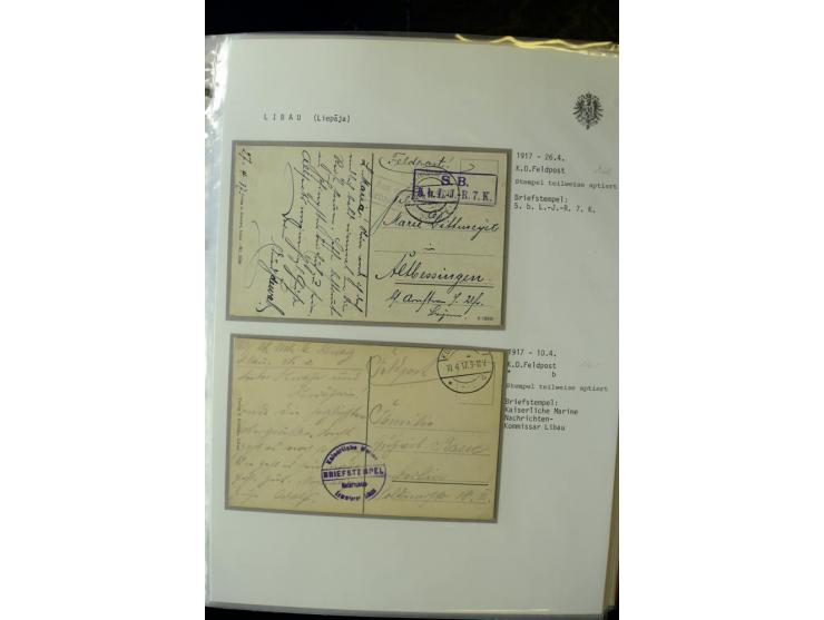 DEUTSCHE FELDPOST:1916/19, umfangreiche Sammlung von über 130 Briefen und Karten, dabei eine Vielzahl an verschiedenen Briefs
