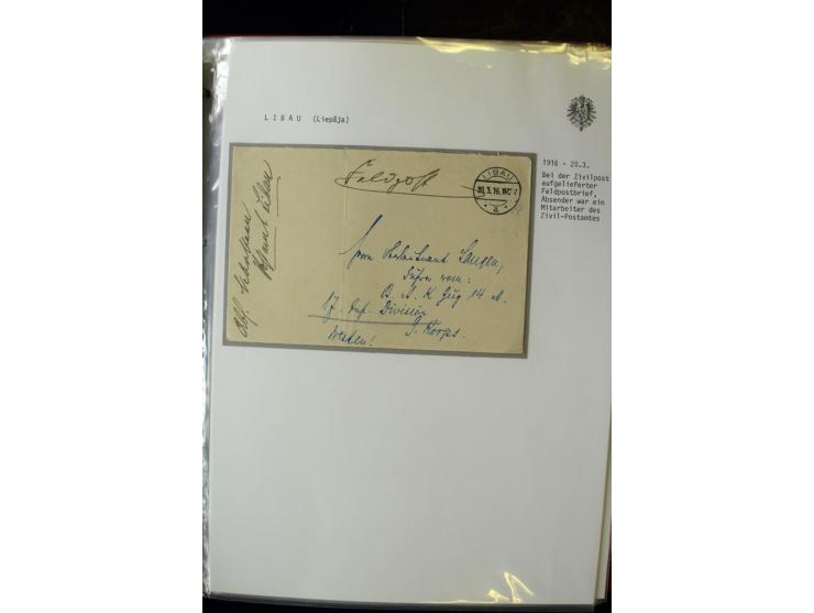 DEUTSCHE FELDPOST:1916/19, umfangreiche Sammlung von über 130 Briefen und Karten, dabei eine Vielzahl an verschiedenen Briefs
