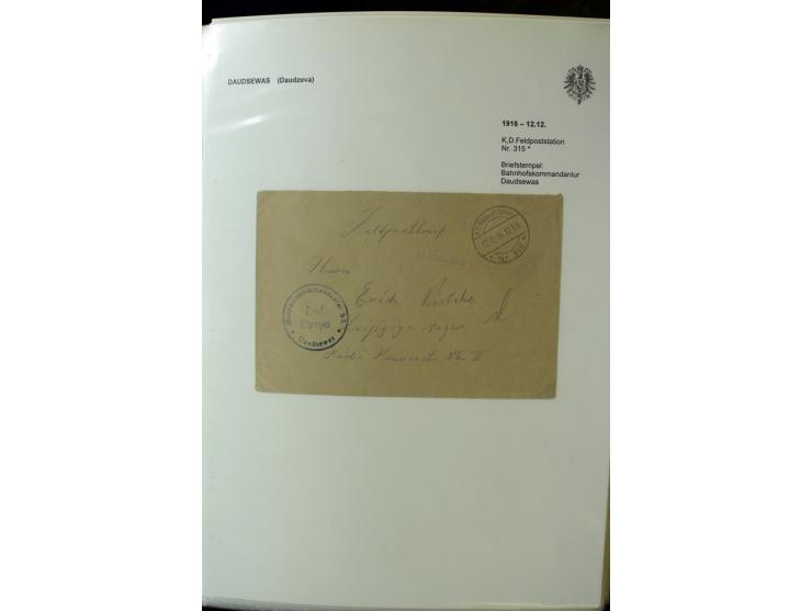 DEUTSCHE FELDPOST:1916/19, umfangreiche Sammlung von über 130 Briefen und Karten, dabei eine Vielzahl an verschiedenen Briefs
