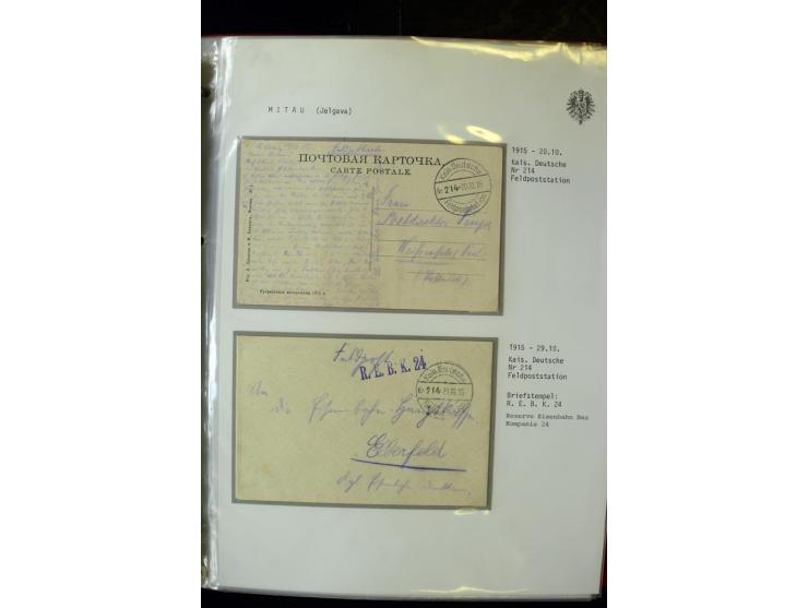 DEUTSCHE FELDPOST:1916/19, umfangreiche Sammlung von über 130 Briefen und Karten, dabei eine Vielzahl an verschiedenen Briefs