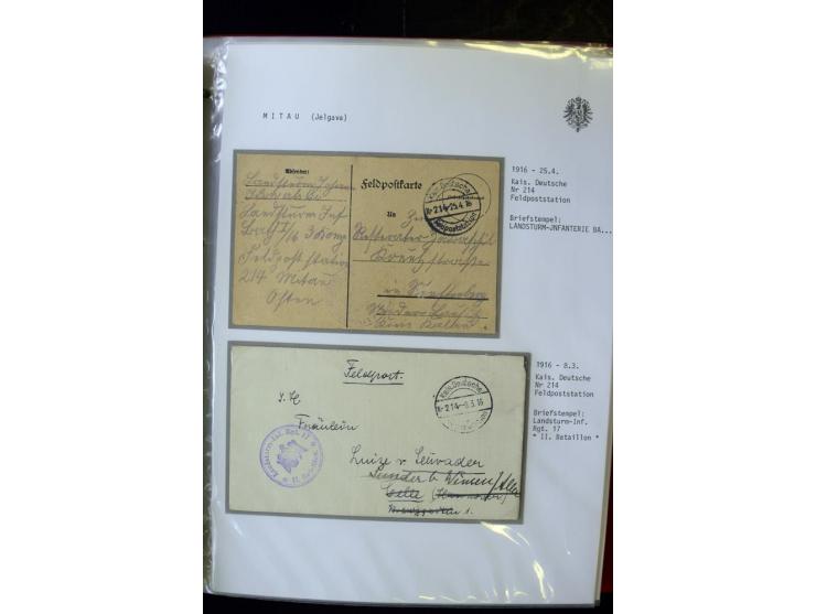 DEUTSCHE FELDPOST:1916/19, umfangreiche Sammlung von über 130 Briefen und Karten, dabei eine Vielzahl an verschiedenen Briefs