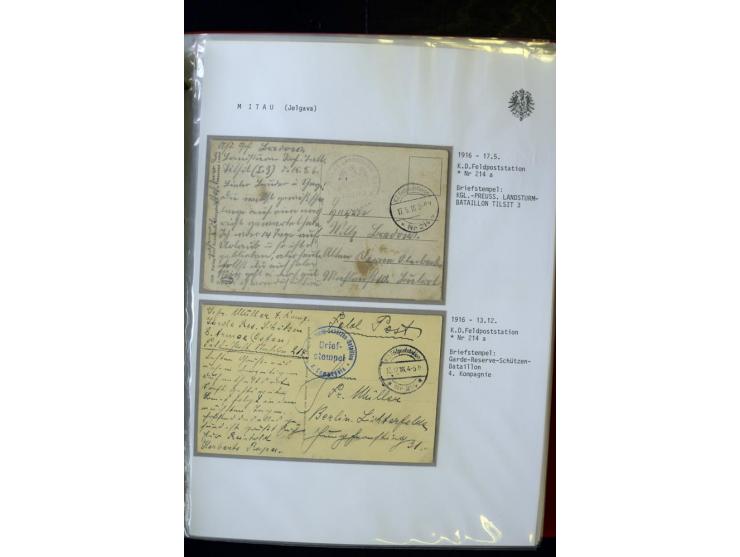 DEUTSCHE FELDPOST:1916/19, umfangreiche Sammlung von über 130 Briefen und Karten, dabei eine Vielzahl an verschiedenen Briefs