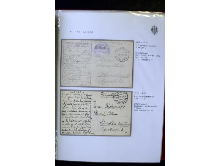 DEUTSCHE FELDPOST:1916/19, umfangreiche Sammlung von über 130 Briefen und Karten, dabei eine Vielzahl an verschiedenen Briefs