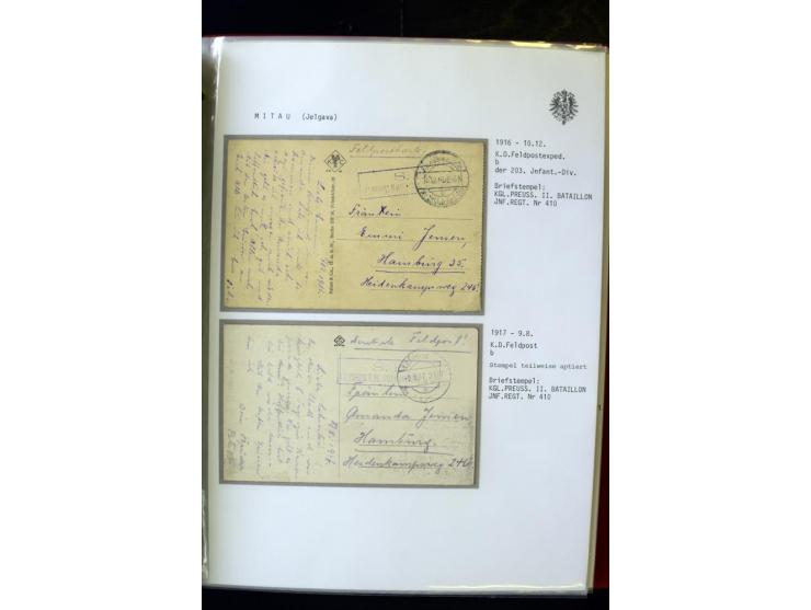 DEUTSCHE FELDPOST:1916/19, umfangreiche Sammlung von über 130 Briefen und Karten, dabei eine Vielzahl an verschiedenen Briefs