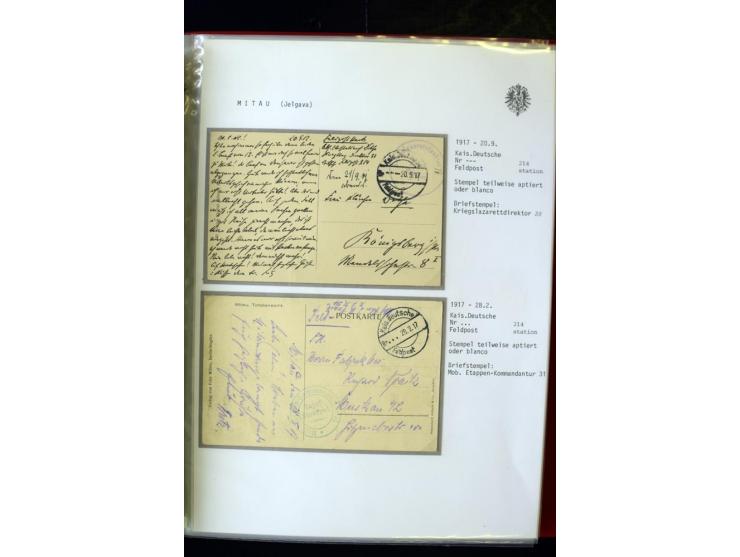 DEUTSCHE FELDPOST:1916/19, umfangreiche Sammlung von über 130 Briefen und Karten, dabei eine Vielzahl an verschiedenen Briefs