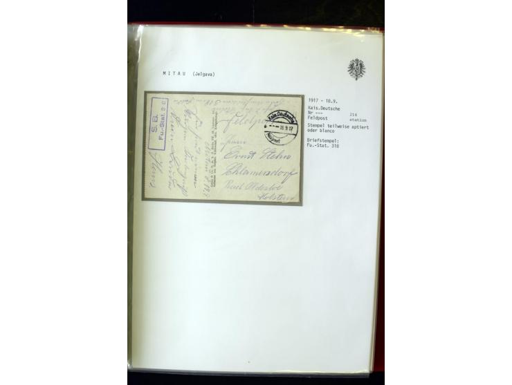 DEUTSCHE FELDPOST:1916/19, umfangreiche Sammlung von über 130 Briefen und Karten, dabei eine Vielzahl an verschiedenen Briefs