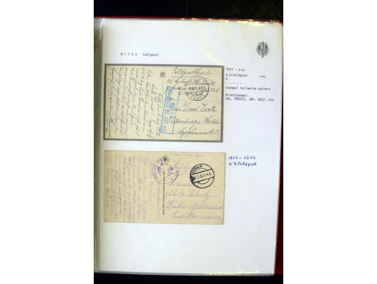DEUTSCHE FELDPOST:1916/19, umfangreiche Sammlung von über 130 Briefen und Karten, dabei eine Vielzahl an verschiedenen Briefs