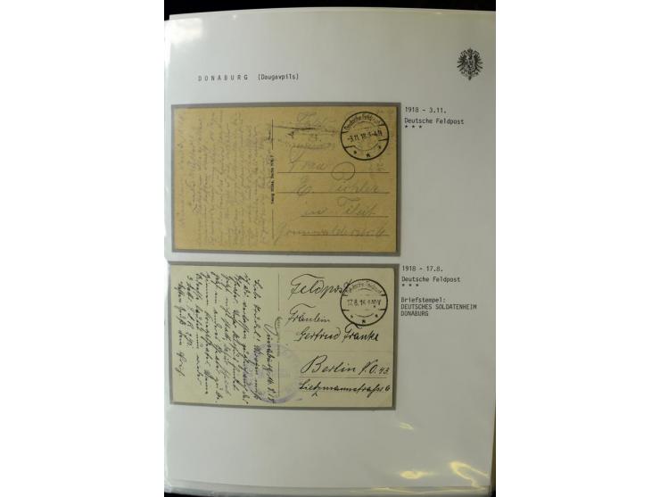 DEUTSCHE FELDPOST:1916/19, umfangreiche Sammlung von über 130 Briefen und Karten, dabei eine Vielzahl an verschiedenen Briefs