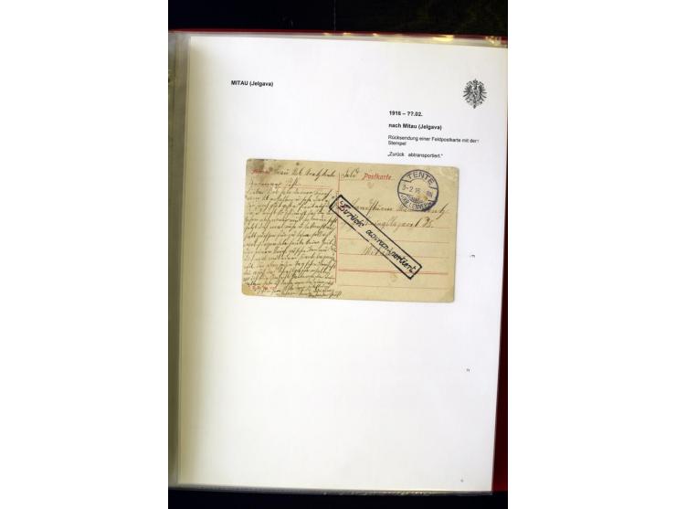 DEUTSCHE FELDPOST:1916/19, umfangreiche Sammlung von über 130 Briefen und Karten, dabei eine Vielzahl an verschiedenen Briefs