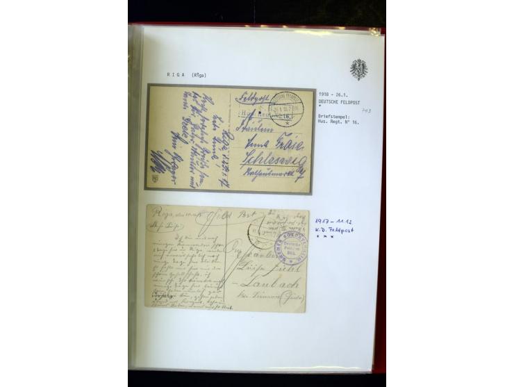 DEUTSCHE FELDPOST:1916/19, umfangreiche Sammlung von über 130 Briefen und Karten, dabei eine Vielzahl an verschiedenen Briefs