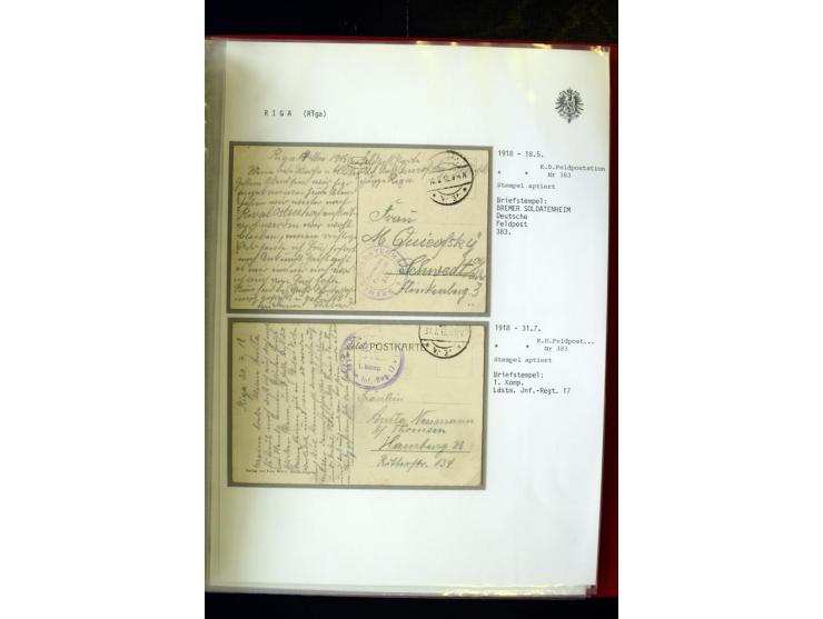 DEUTSCHE FELDPOST:1916/19, umfangreiche Sammlung von über 130 Briefen und Karten, dabei eine Vielzahl an verschiedenen Briefs