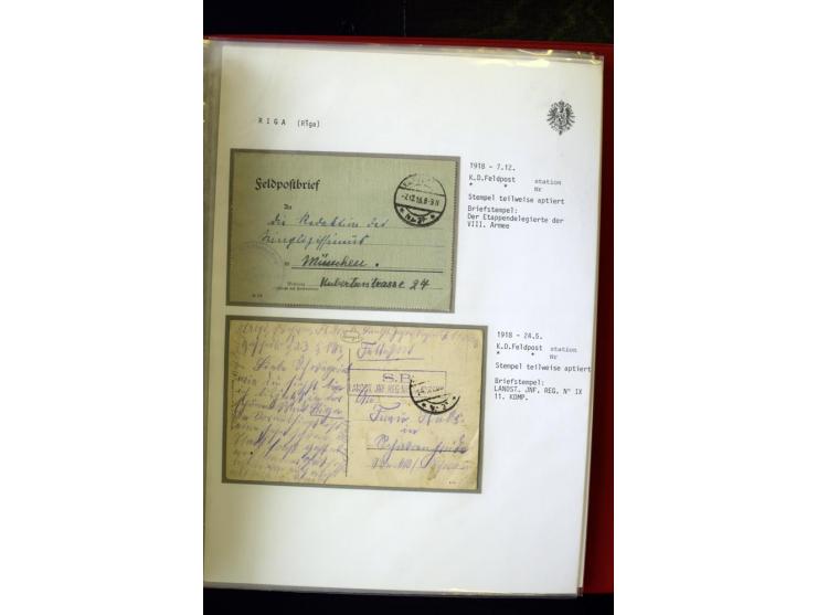 DEUTSCHE FELDPOST:1916/19, umfangreiche Sammlung von über 130 Briefen und Karten, dabei eine Vielzahl an verschiedenen Briefs