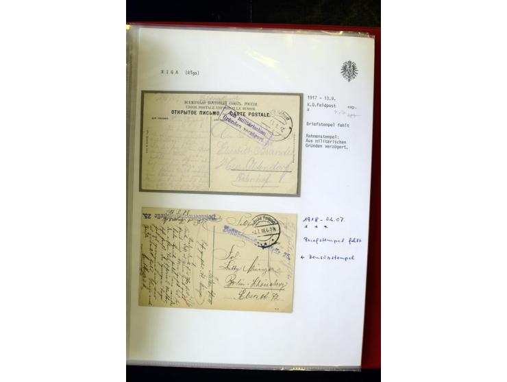 DEUTSCHE FELDPOST:1916/19, umfangreiche Sammlung von über 130 Briefen und Karten, dabei eine Vielzahl an verschiedenen Briefs