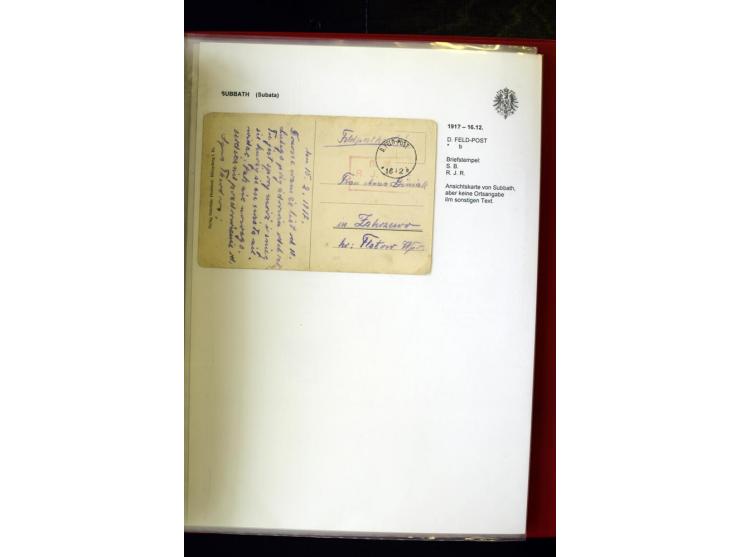 DEUTSCHE FELDPOST:1916/19, umfangreiche Sammlung von über 130 Briefen und Karten, dabei eine Vielzahl an verschiedenen Briefs