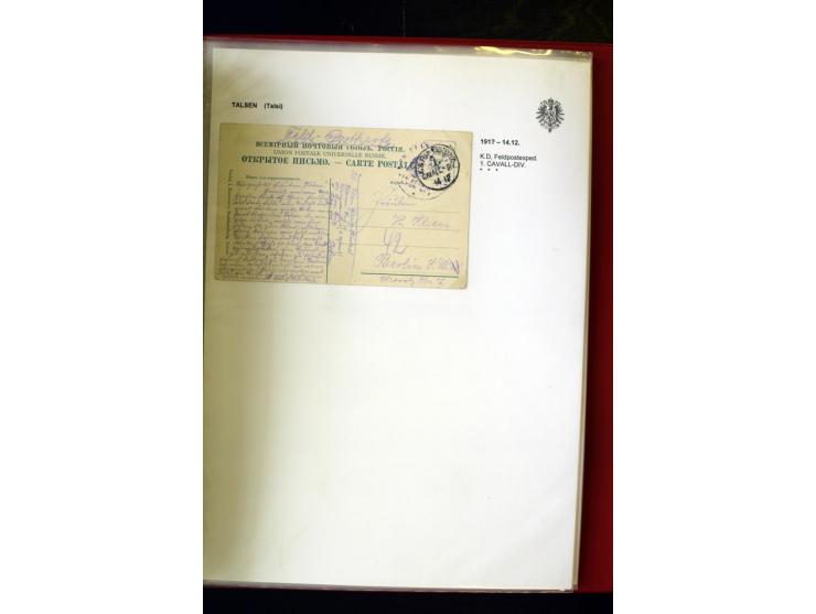 DEUTSCHE FELDPOST:1916/19, umfangreiche Sammlung von über 130 Briefen und Karten, dabei eine Vielzahl an verschiedenen Briefs
