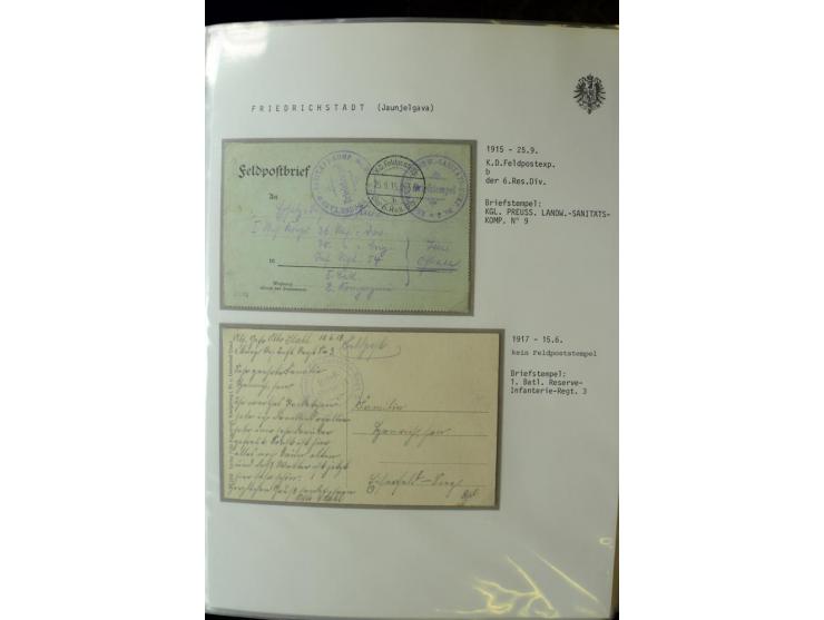 DEUTSCHE FELDPOST:1916/19, umfangreiche Sammlung von über 130 Briefen und Karten, dabei eine Vielzahl an verschiedenen Briefs