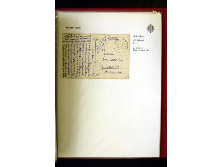 DEUTSCHE FELDPOST:1916/19, umfangreiche Sammlung von über 130 Briefen und Karten, dabei eine Vielzahl an verschiedenen Briefs
