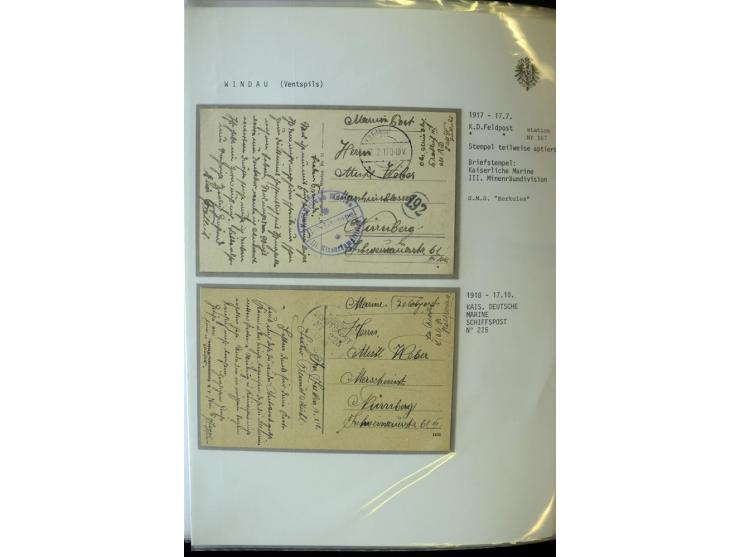 DEUTSCHE FELDPOST:1916/19, umfangreiche Sammlung von über 130 Briefen und Karten, dabei eine Vielzahl an verschiedenen Briefs