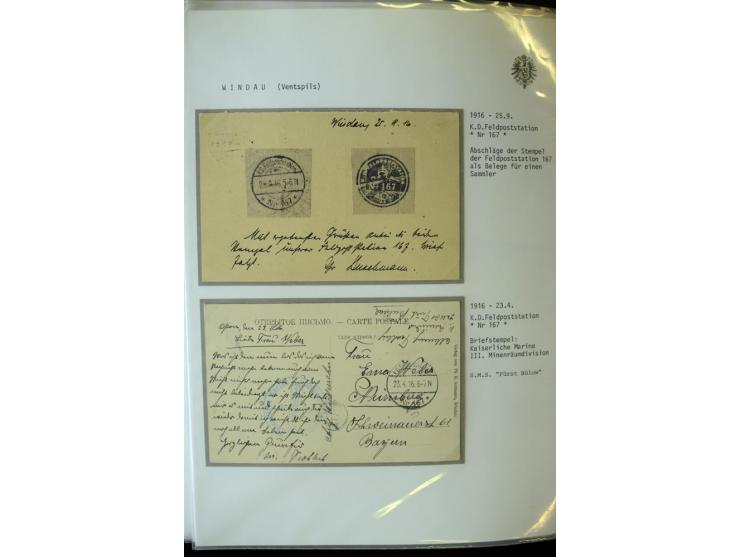 DEUTSCHE FELDPOST:1916/19, umfangreiche Sammlung von über 130 Briefen und Karten, dabei eine Vielzahl an verschiedenen Briefs