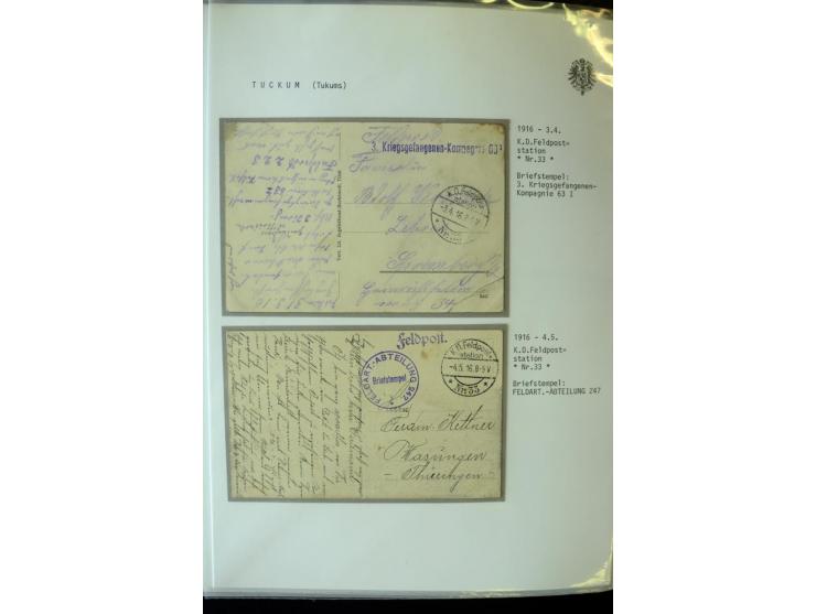 DEUTSCHE FELDPOST:1916/19, umfangreiche Sammlung von über 130 Briefen und Karten, dabei eine Vielzahl an verschiedenen Briefs