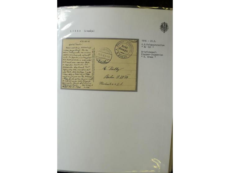 DEUTSCHE FELDPOST:1916/19, umfangreiche Sammlung von über 130 Briefen und Karten, dabei eine Vielzahl an verschiedenen Briefs