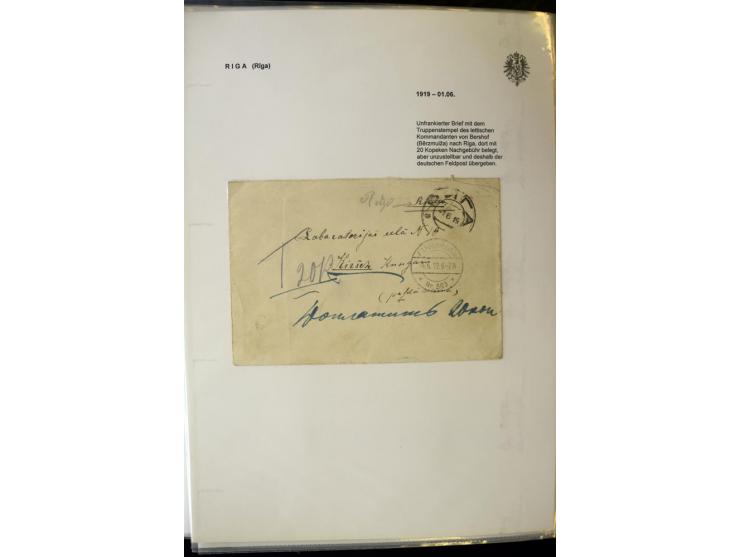 DEUTSCHE FELDPOST:1916/19, umfangreiche Sammlung von über 130 Briefen und Karten, dabei eine Vielzahl an verschiedenen Briefs