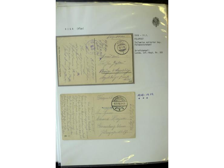 DEUTSCHE FELDPOST:1916/19, umfangreiche Sammlung von über 130 Briefen und Karten, dabei eine Vielzahl an verschiedenen Briefs