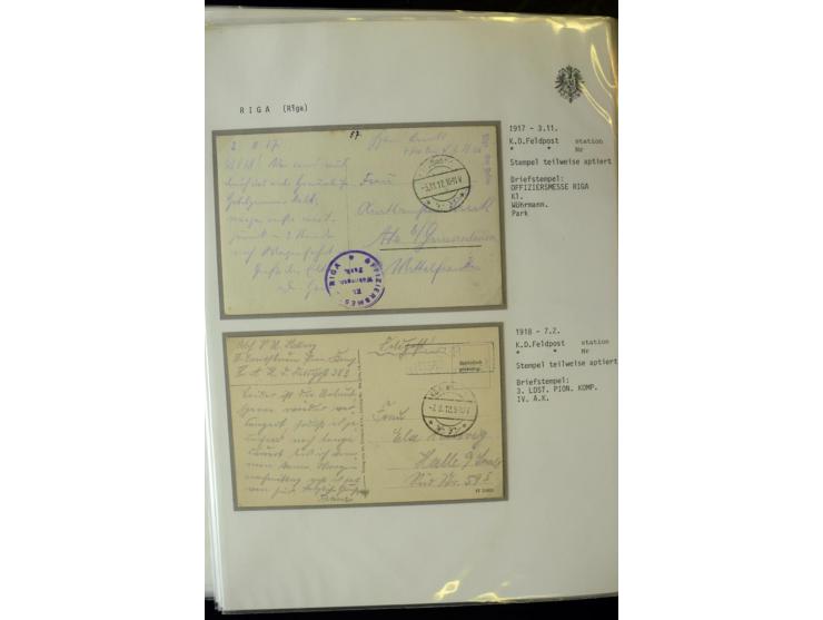 DEUTSCHE FELDPOST:1916/19, umfangreiche Sammlung von über 130 Briefen und Karten, dabei eine Vielzahl an verschiedenen Briefs