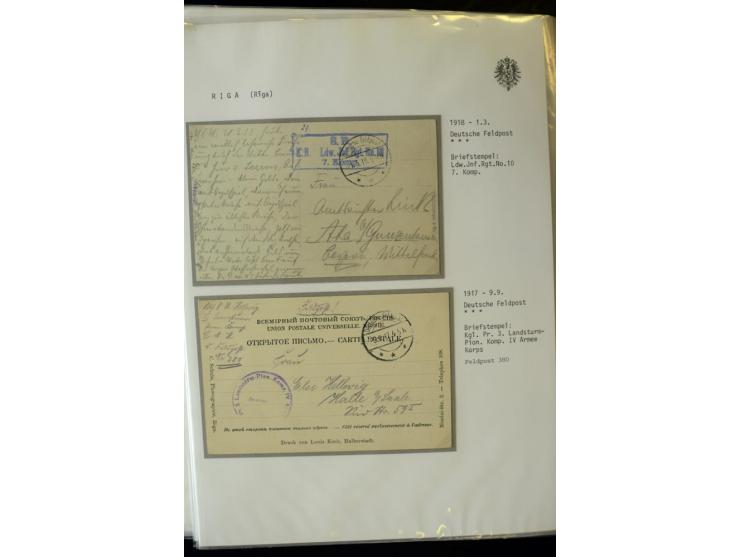 DEUTSCHE FELDPOST:1916/19, umfangreiche Sammlung von über 130 Briefen und Karten, dabei eine Vielzahl an verschiedenen Briefs