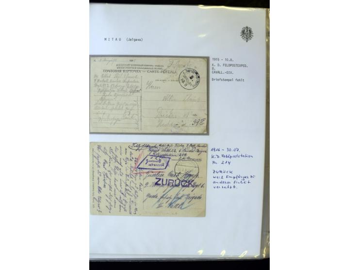 DEUTSCHE FELDPOST:1916/19, umfangreiche Sammlung von über 130 Briefen und Karten, dabei eine Vielzahl an verschiedenen Briefs