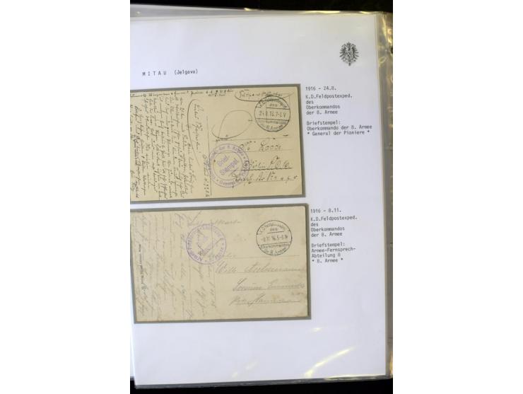 DEUTSCHE FELDPOST:1916/19, umfangreiche Sammlung von über 130 Briefen und Karten, dabei eine Vielzahl an verschiedenen Briefs